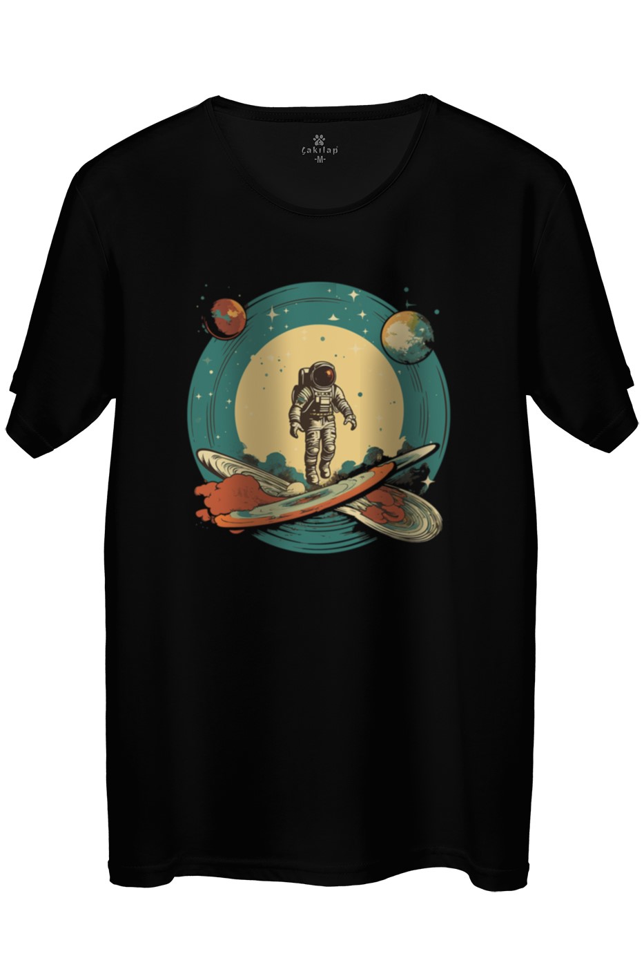 Astronot Baskılı Regular Tişört