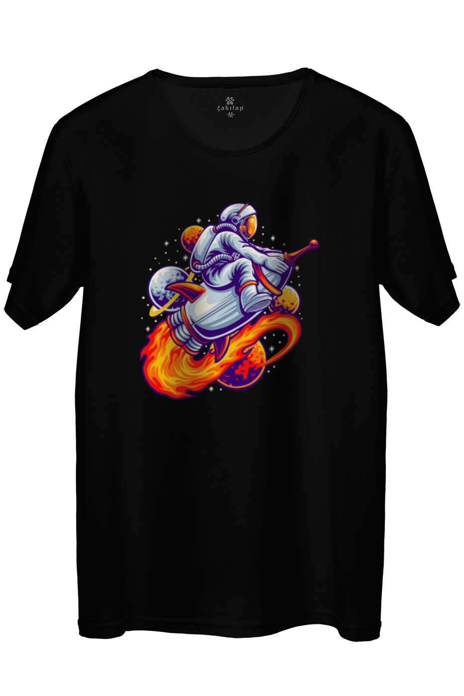 Astronot Baskılı Regular Tişört