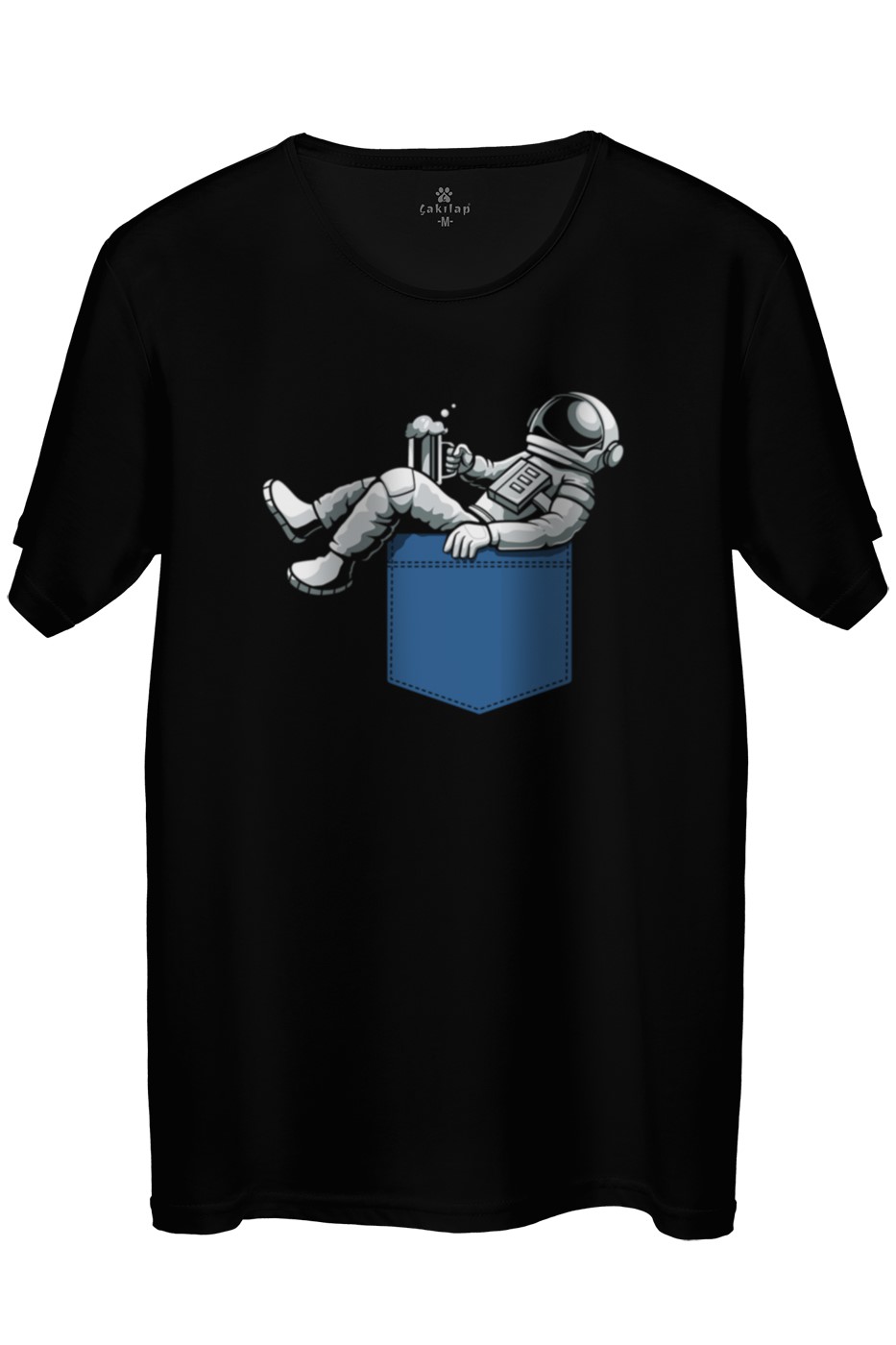Astronot Baskılı Regular Tişört