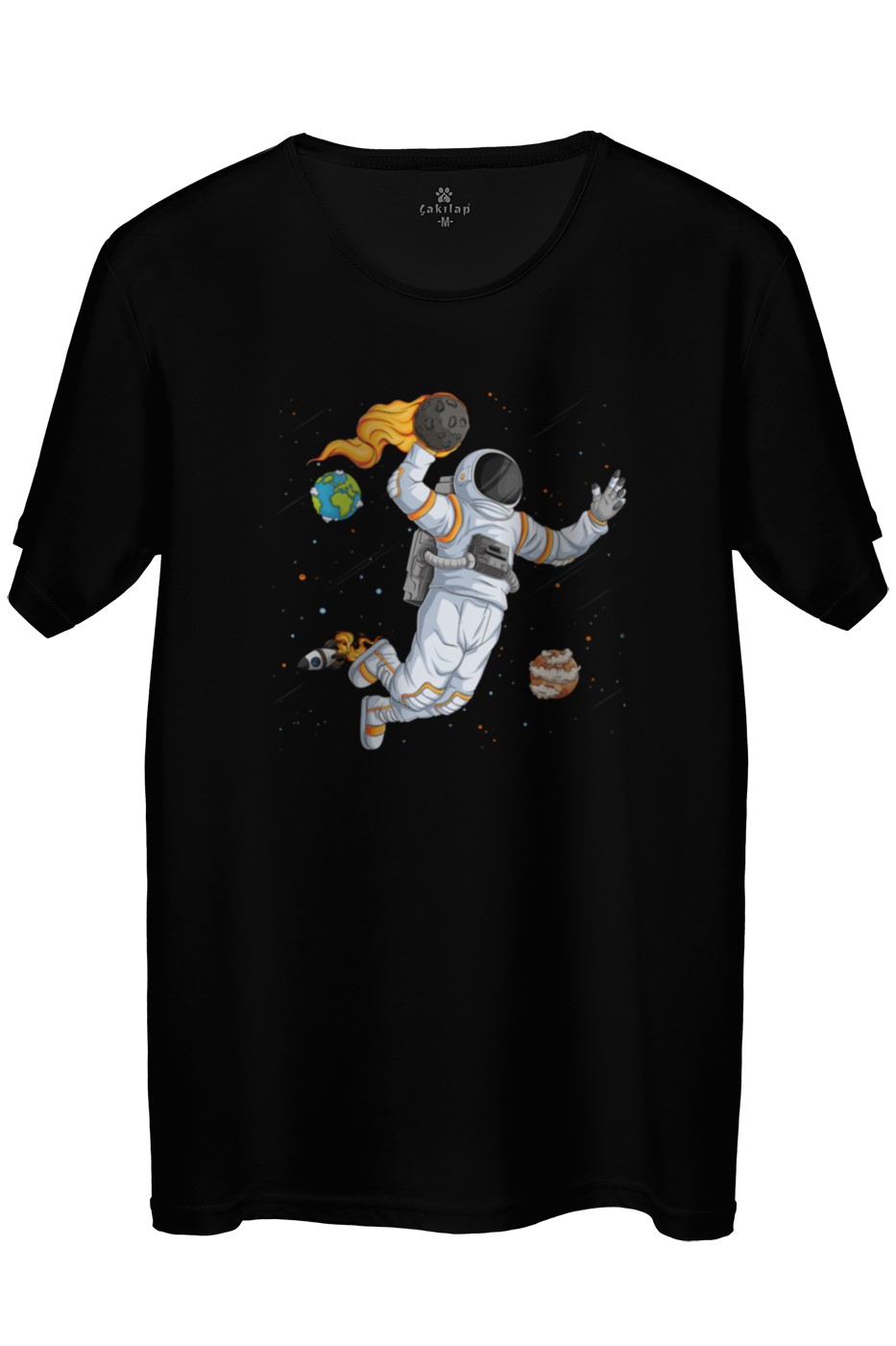 Astronot Baskılı Regular Tişört