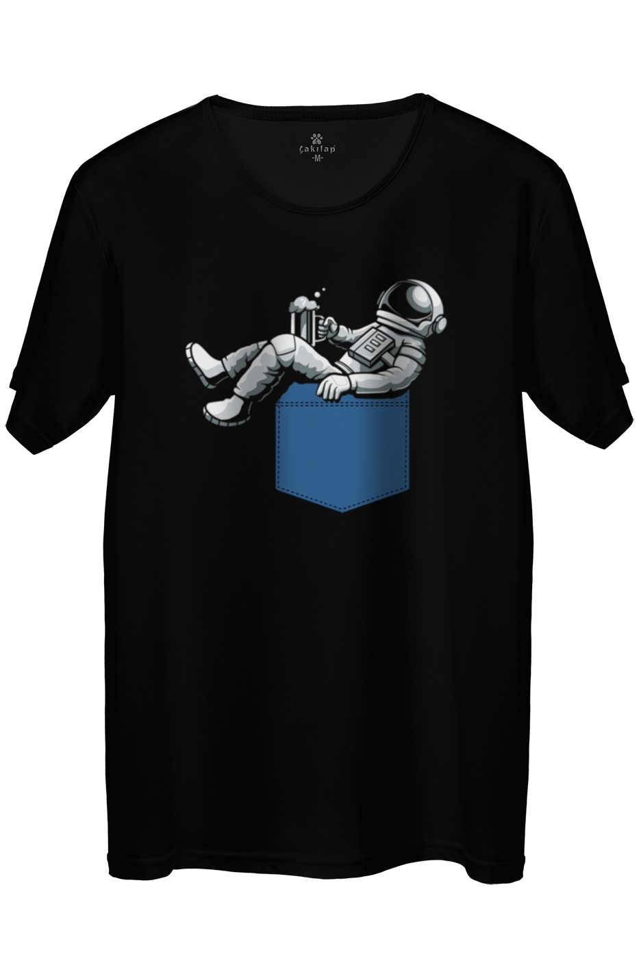 Astronot Baskılı Regular Tişört