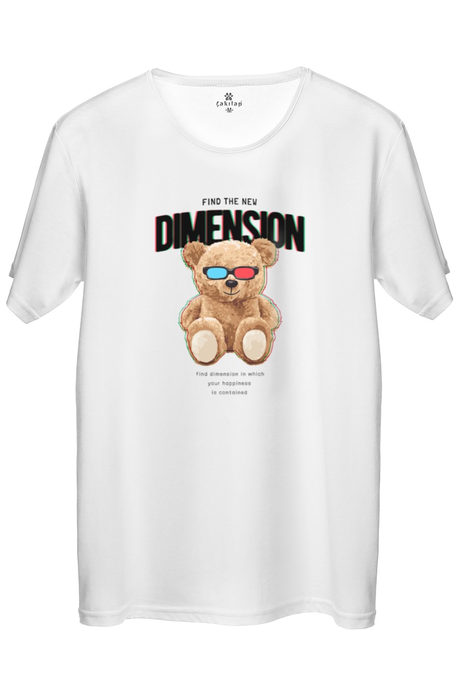 Ayıcık Baskılı Regular Tişört