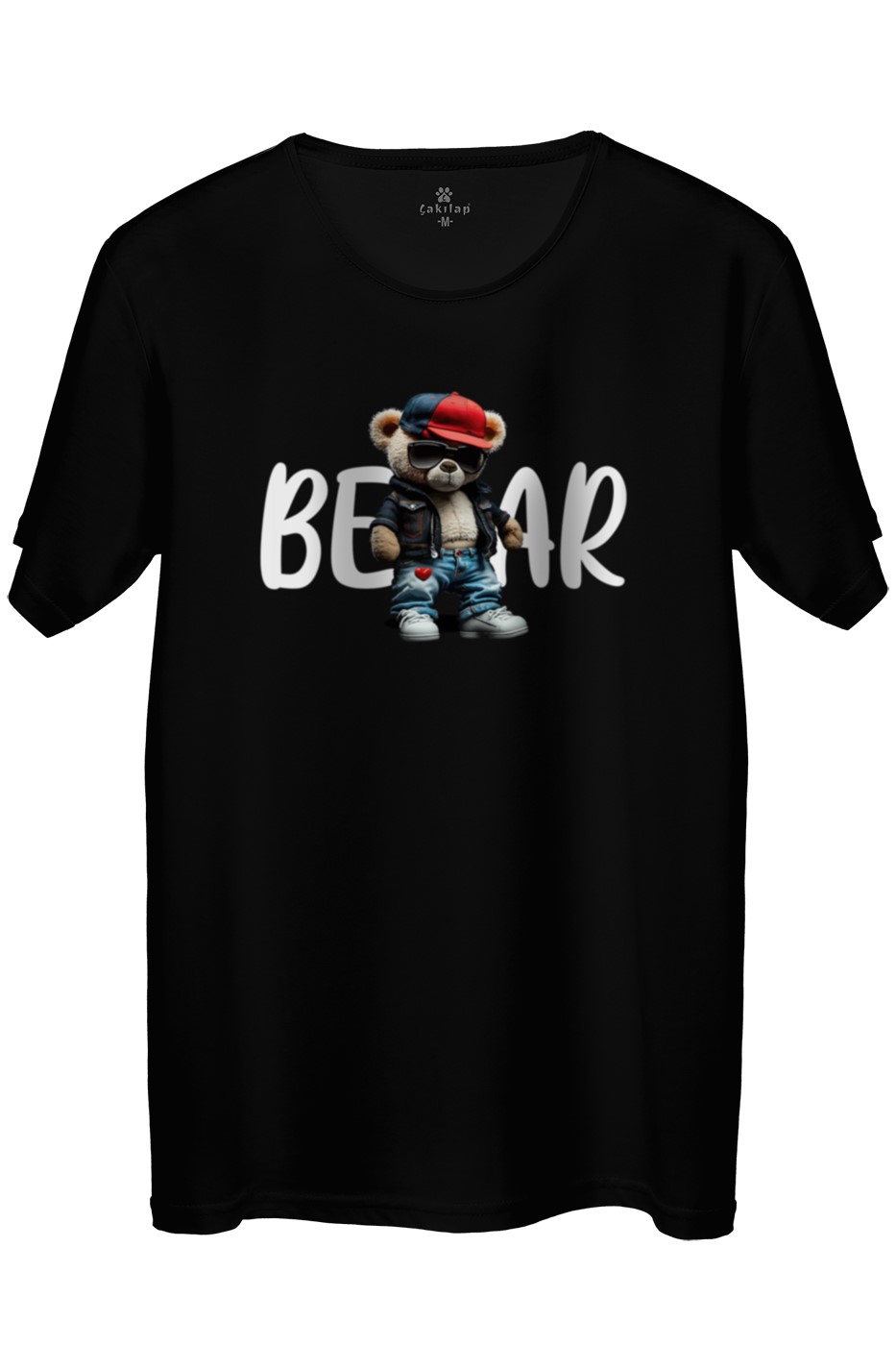 Ayıcık Baskılı Regular Tişört