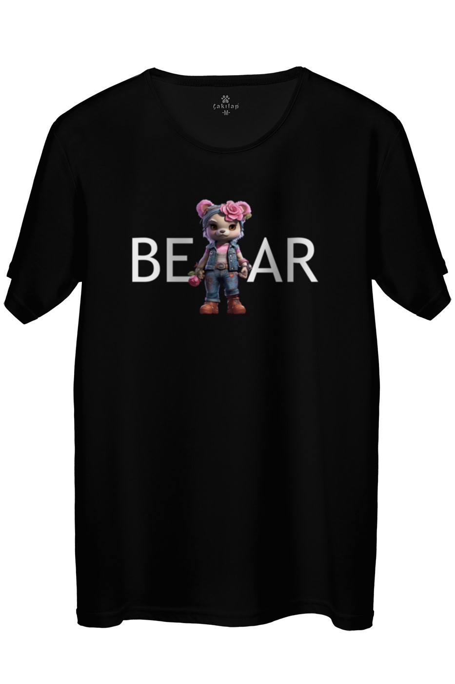 Ayıcık Baskılı Regular Tişört