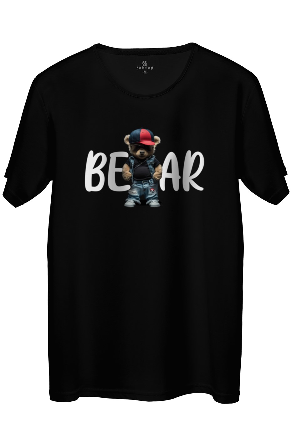 Ayıcık Baskılı Regular Tişört