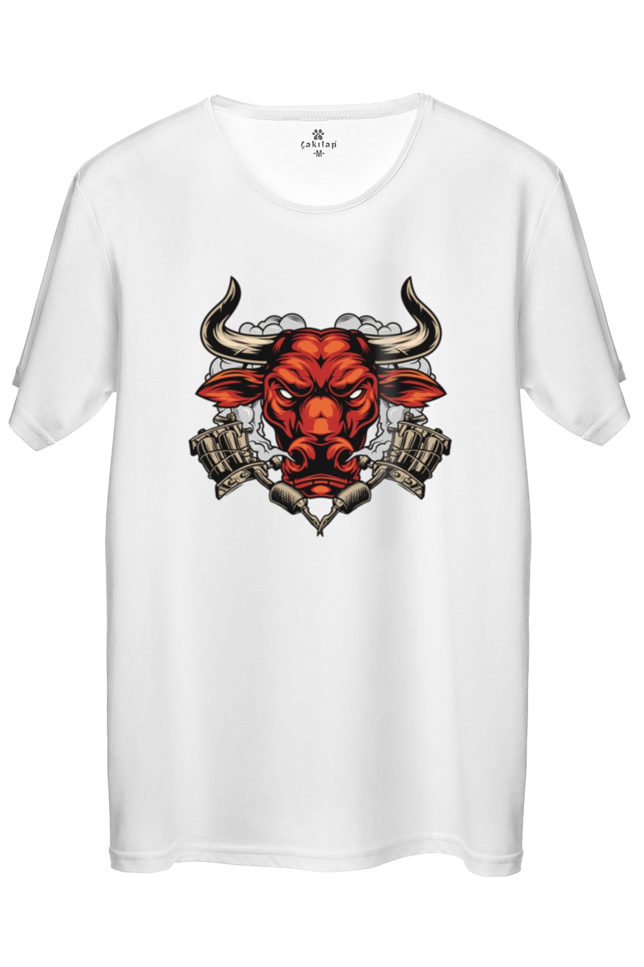 Boğa Baskılı Regular Tişört