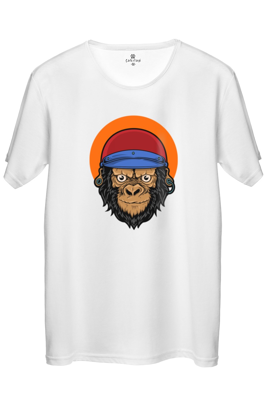 Monkey Baskılı Regular Tişört