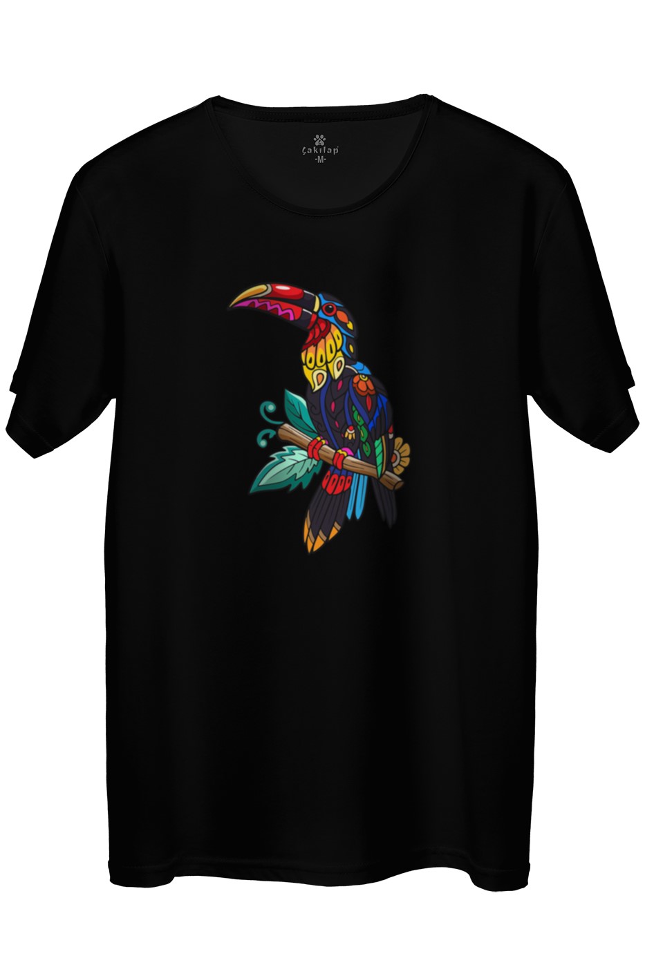 Papagan Baskılı Regular Tişört