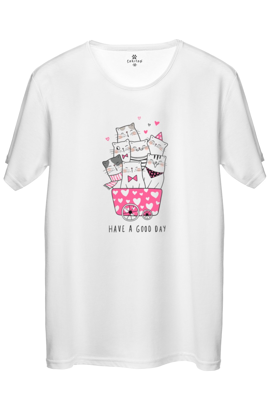 Kedi Baskılı Regular Tişört