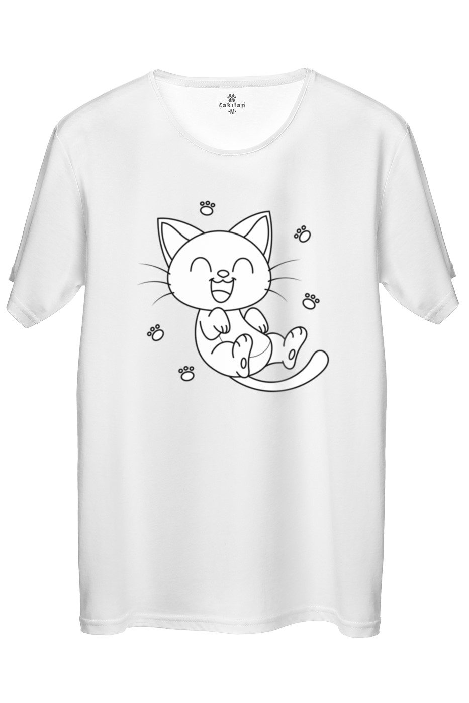 Kedi Baskılı Regular Tişört