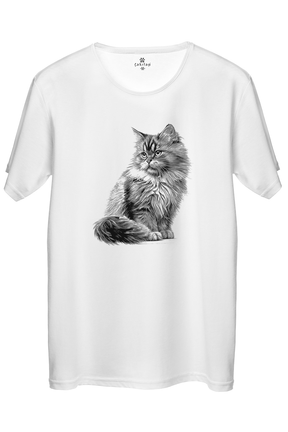 Kedi Baskılı Regular Tişört