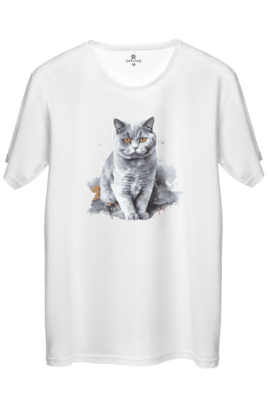 Kedi Baskılı Regular Tişört