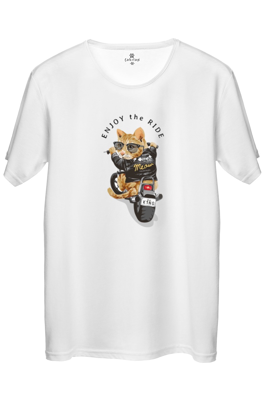 Kedi Baskılı Regular Tişört