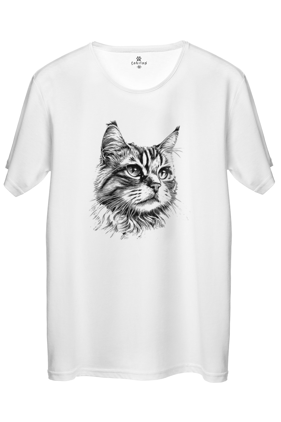 Kedi Baskılı Regular Tişört