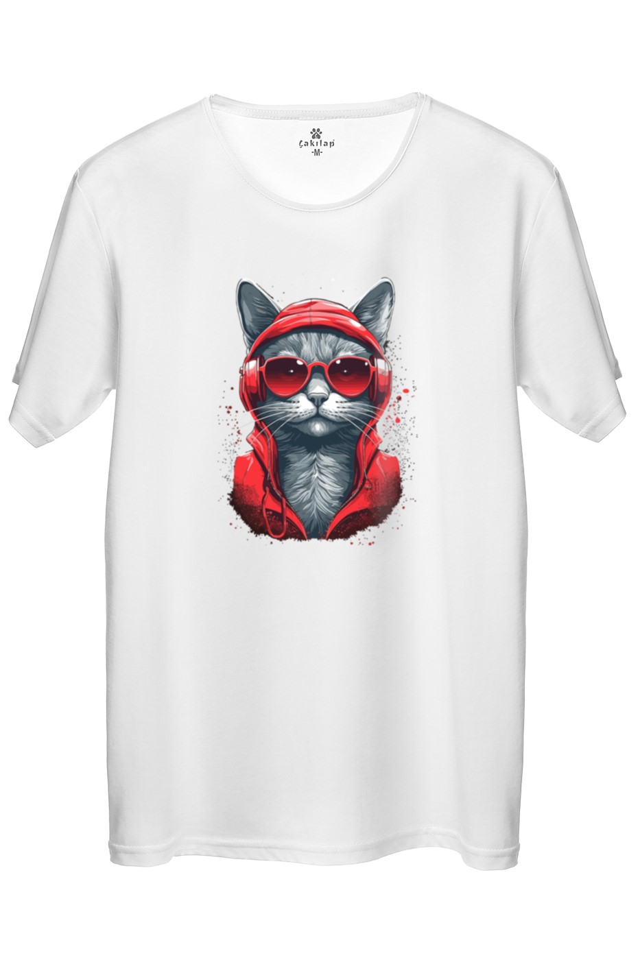 Kedi Baskılı Regular Tişört