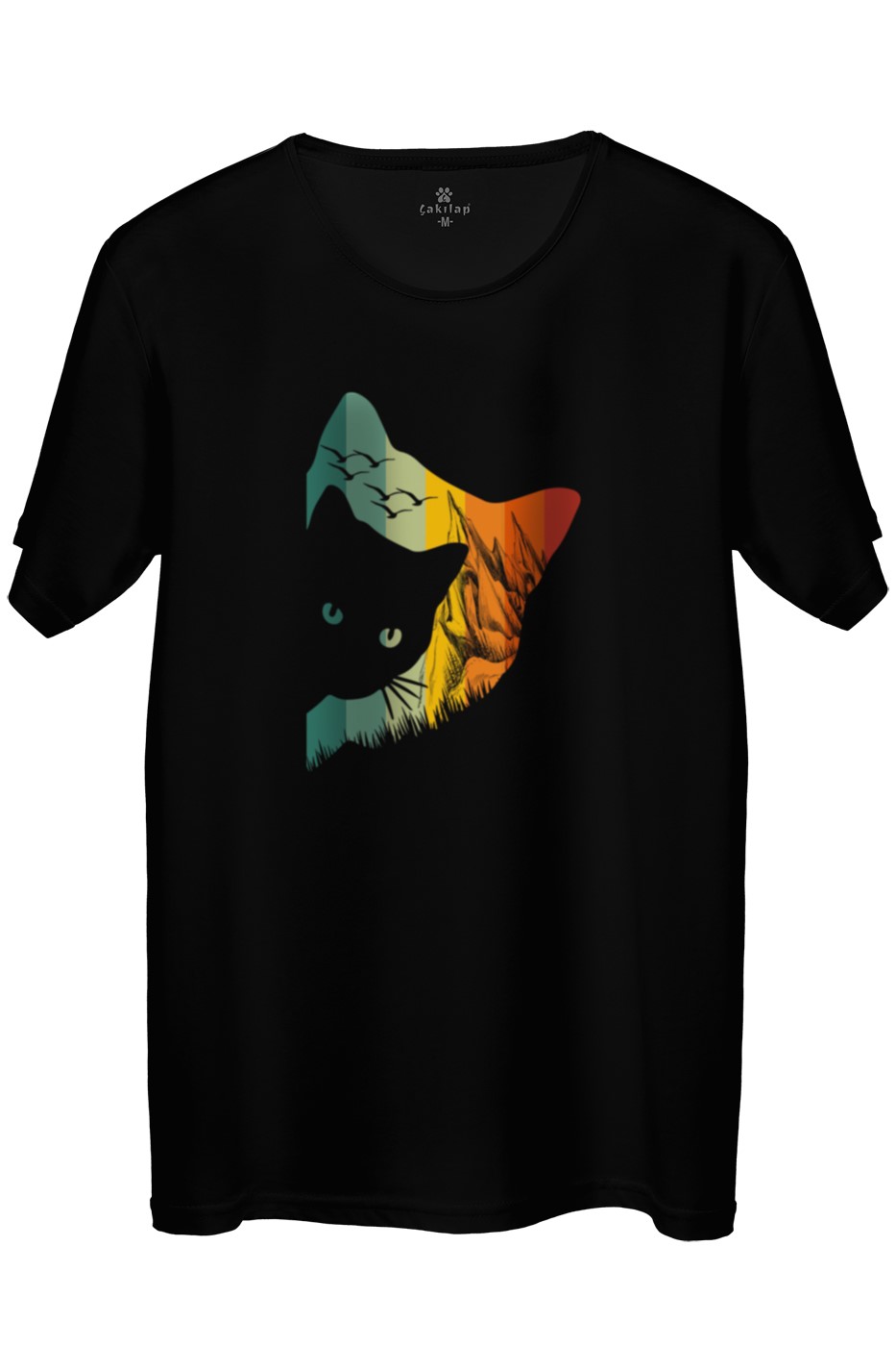 Kedi Baskılı Regular Tişört