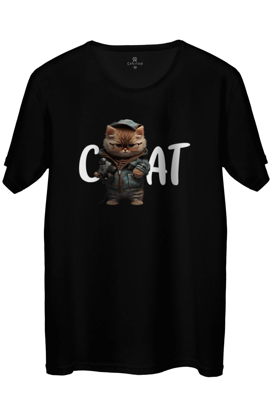 Kedi Baskılı Regular Tişört