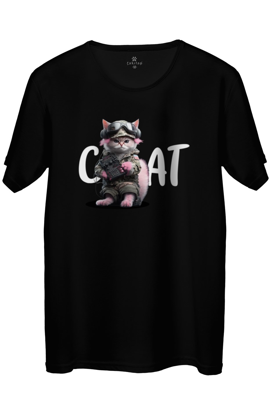 Kedi Baskılı Regular Tişört