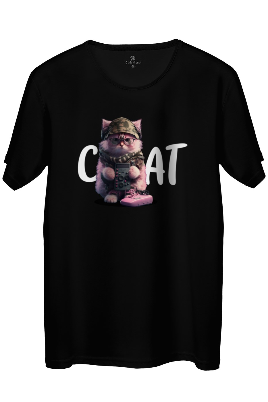 Kedi Baskılı Regular Tişört