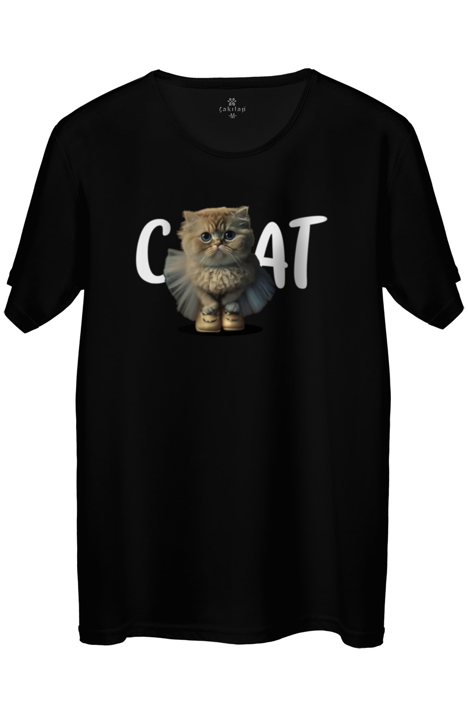 Kedi Baskılı Regular Tişört