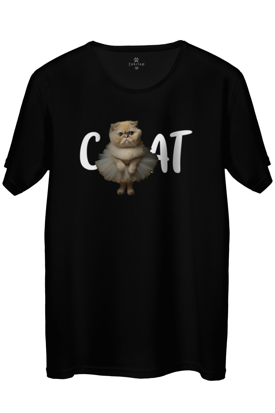 Kedi Baskılı Regular Tişört