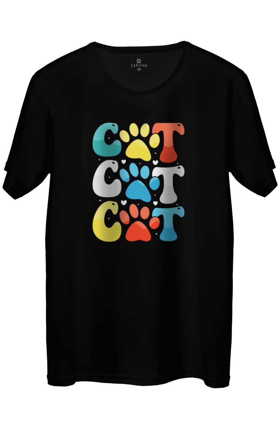 Kedi Baskılı Regular Tişört