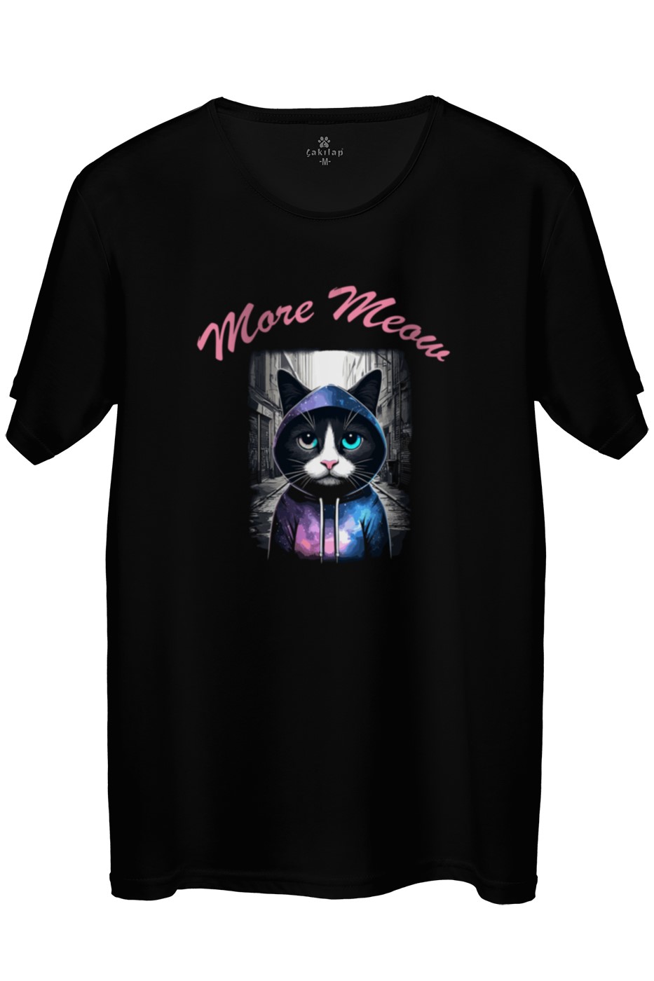 Kedi Baskılı Regular Tişört