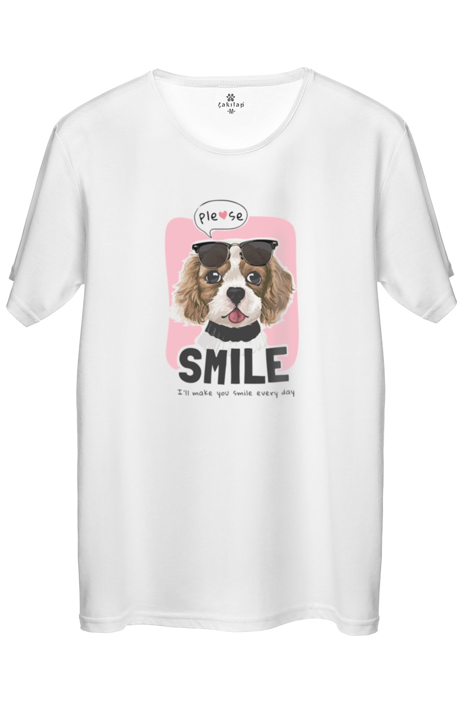 Köpek Baskılı Regular Tişört