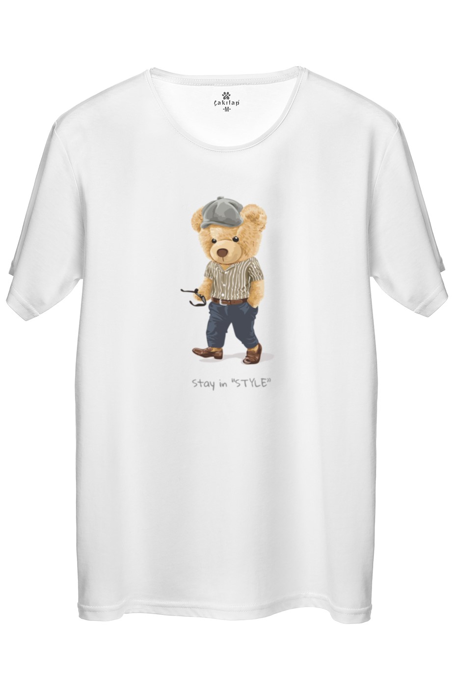 Ayıcık Baskılı Regular Tişört