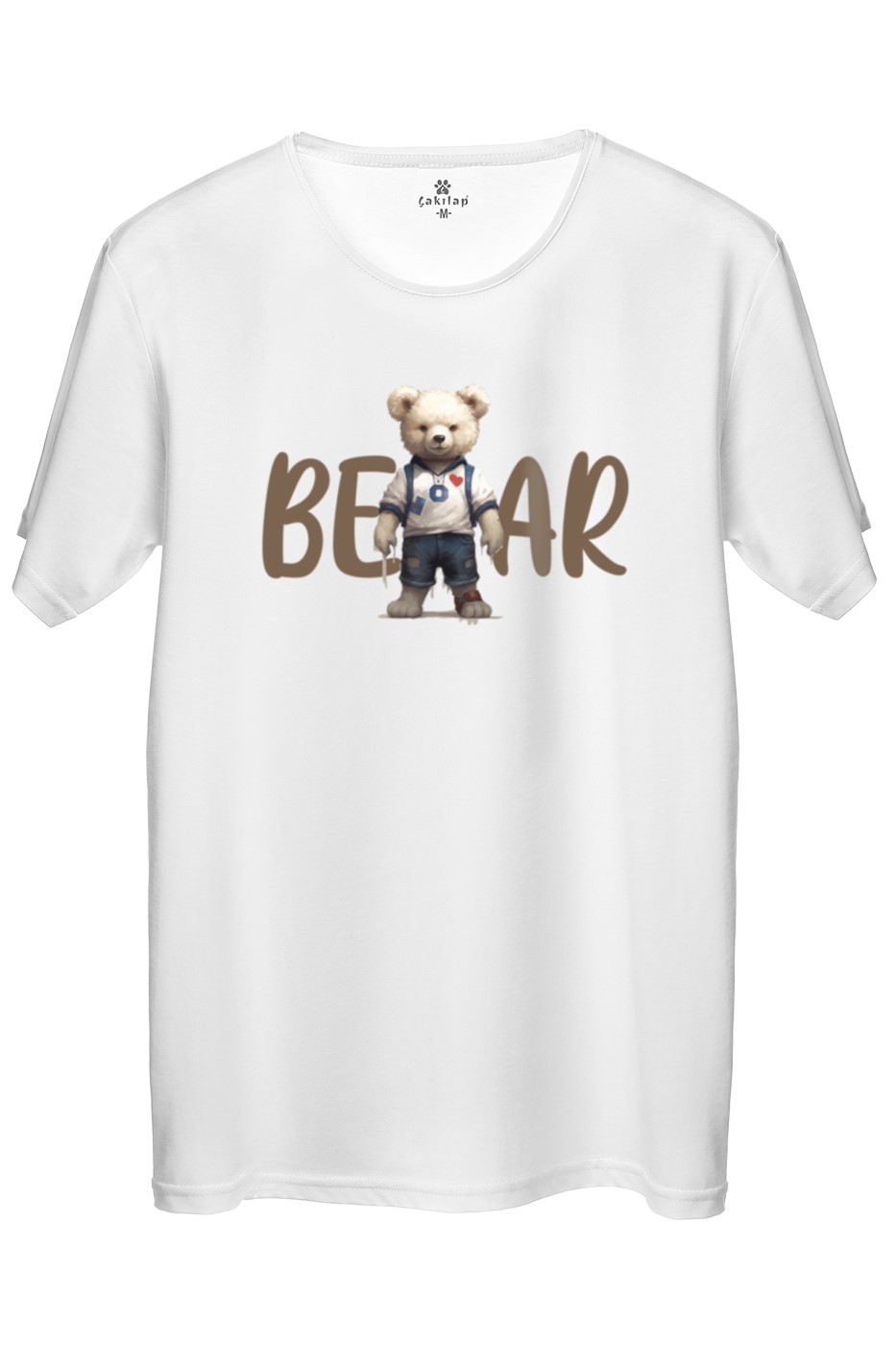 Ayıcık Baskılı Regular Tişört