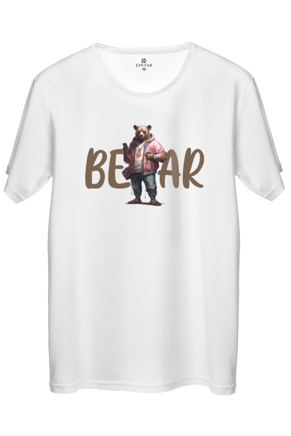 Ayıcık Baskılı Regular Tişört