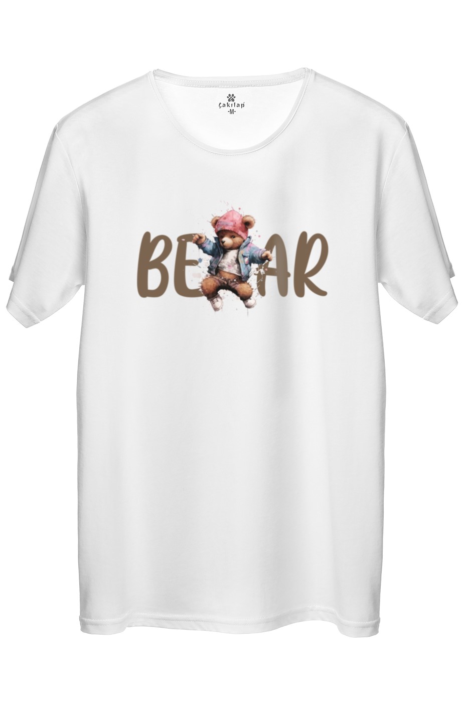 Ayıcık Baskılı Regular Tişört