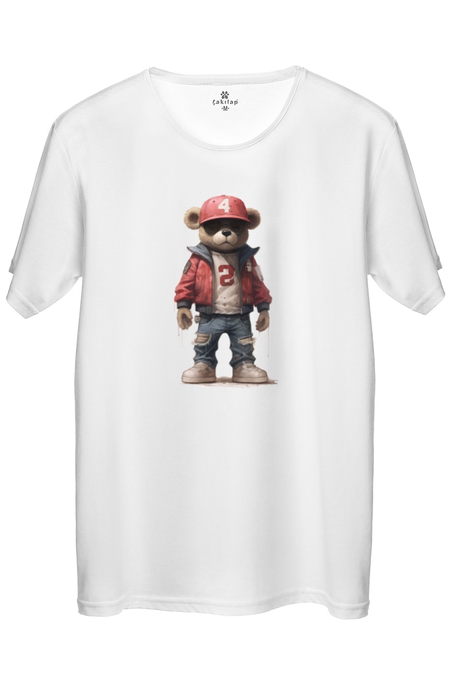 Ayıcık Baskılı Regular Tişört