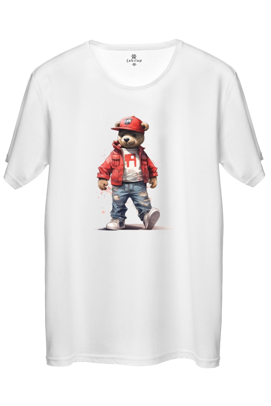 Ayıcık Baskılı Regular Tişört