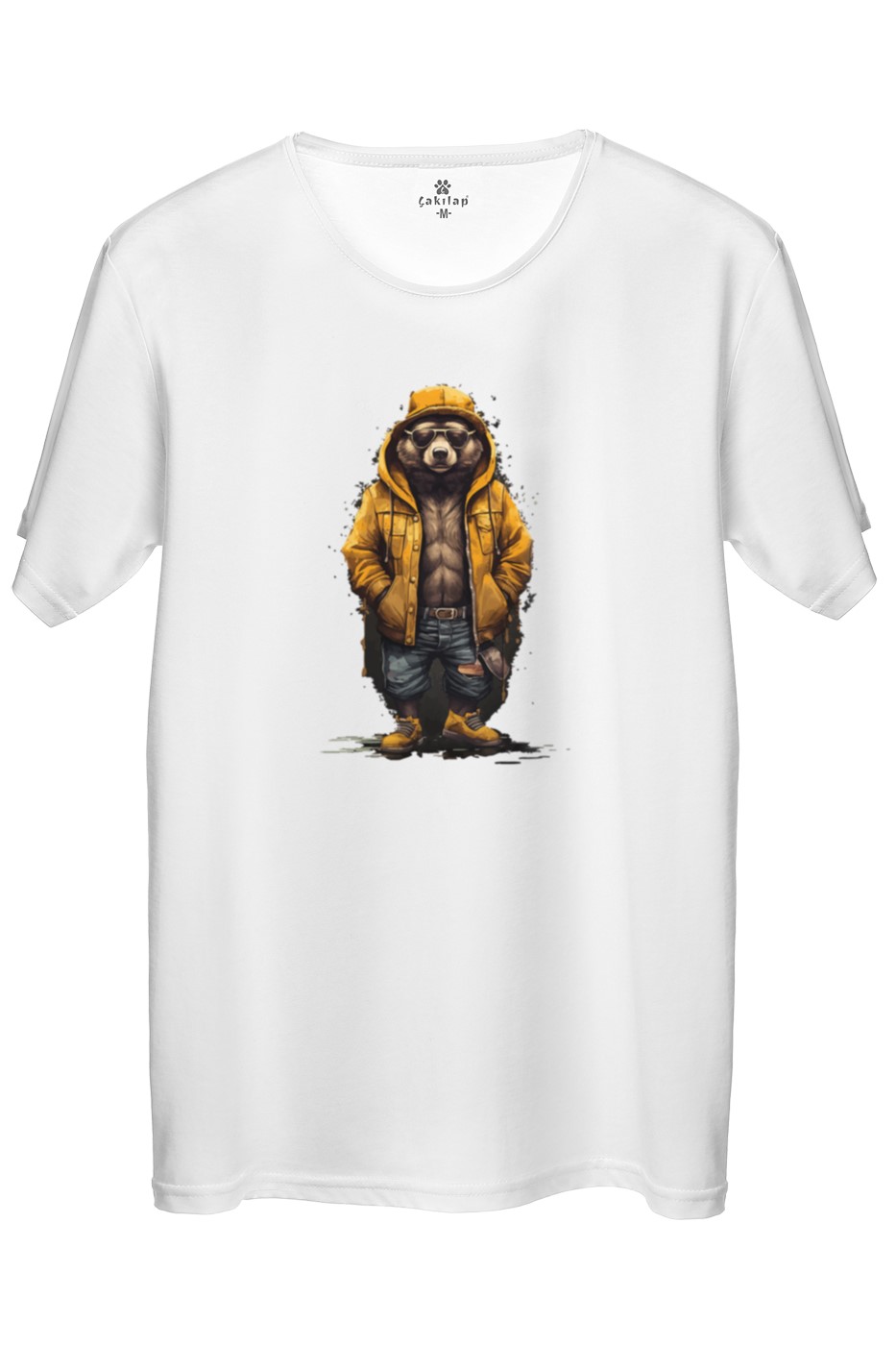 Ayıcık Baskılı Regular Tişört