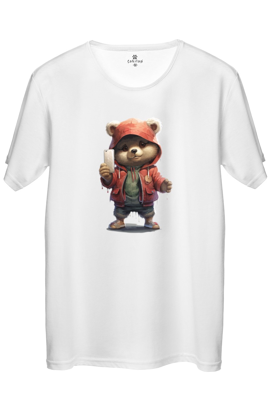 Ayıcık Baskılı Regular Tişört