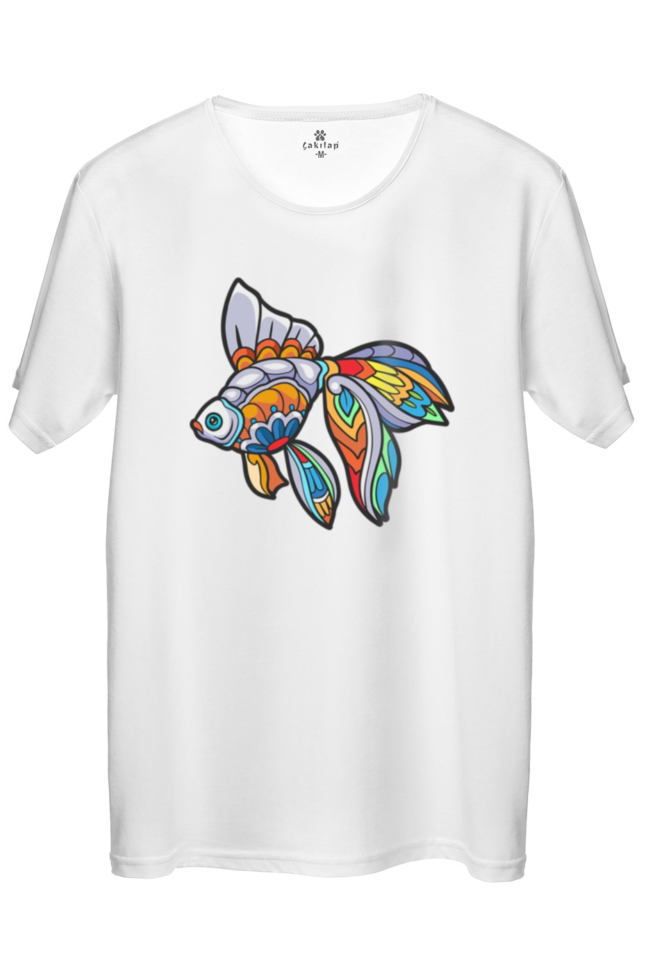 Balık Baskılı Regular Tişört