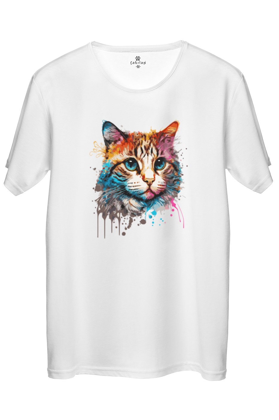 Kedi Baskılı Regular Tişört