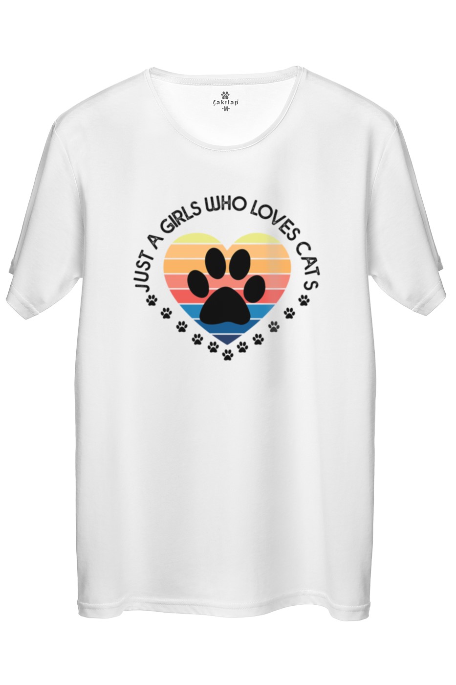 Kedi Baskılı Regular Tişört