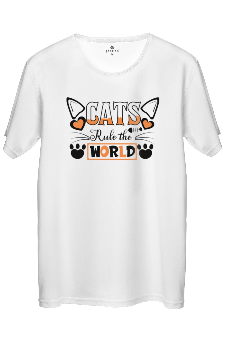 Kedi Baskılı Regular Tişört