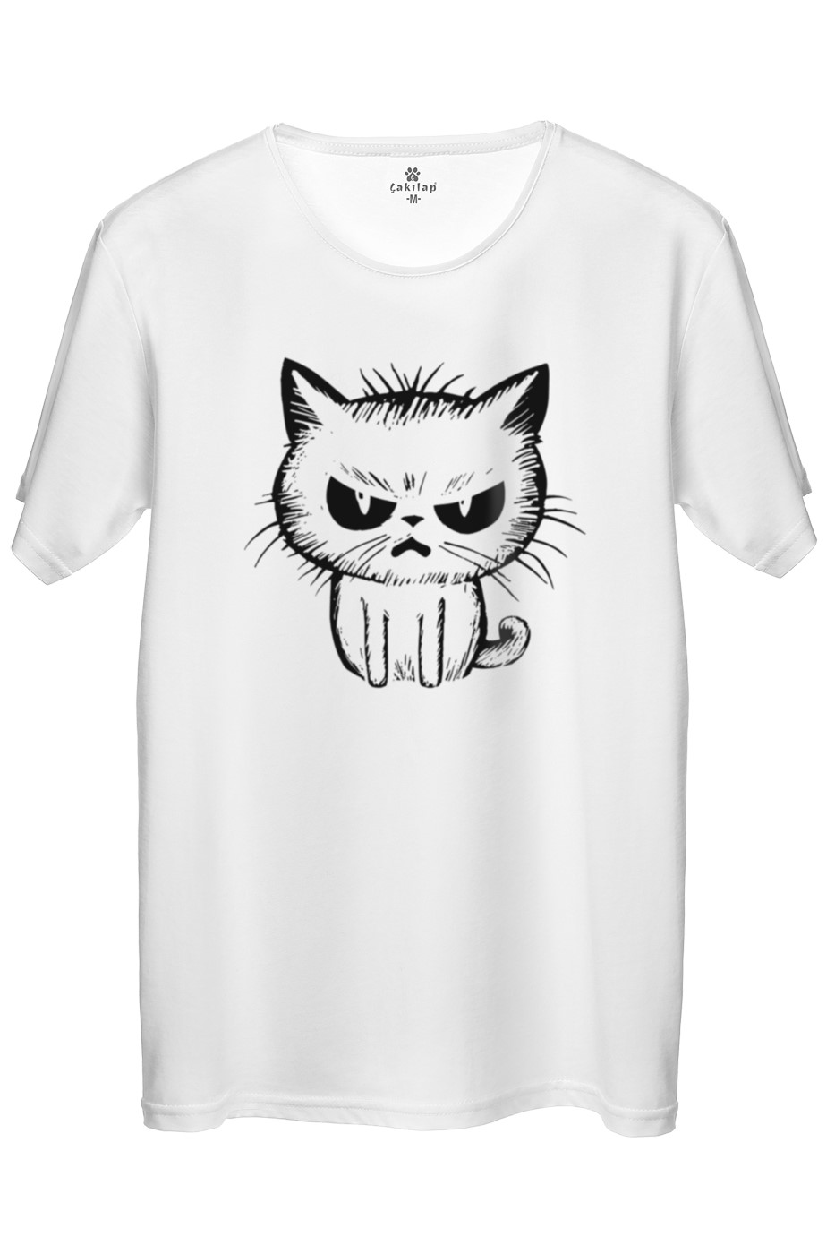 Kedi Baskılı Regular Tişört