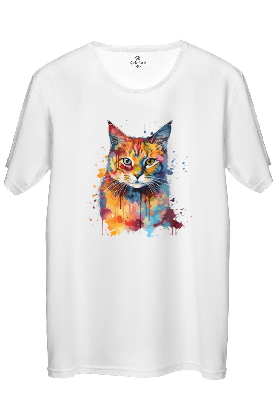 Kedi Baskılı Regular Tişört