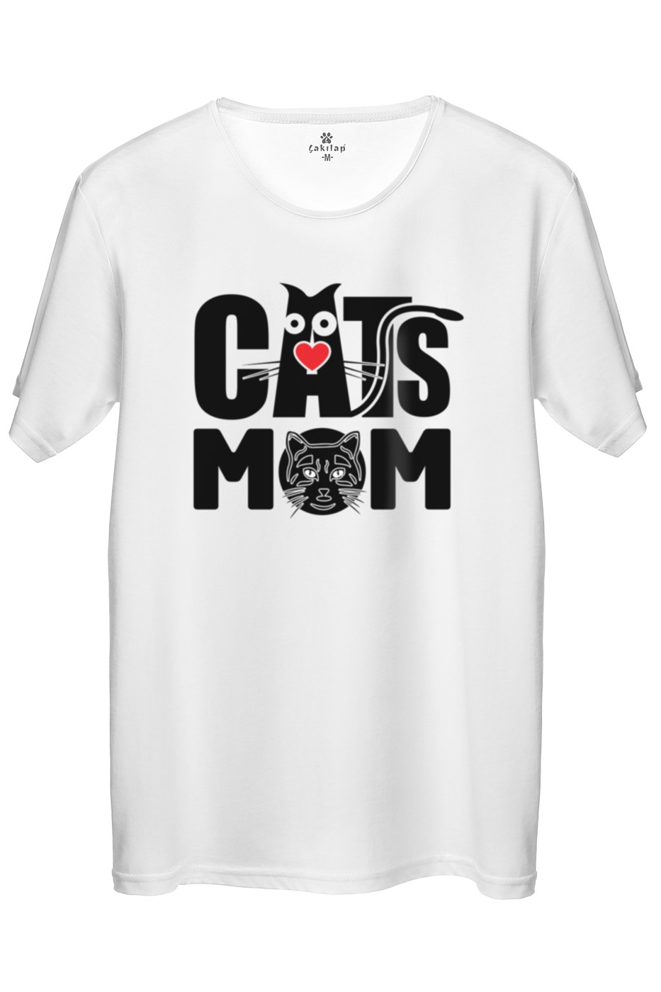 Kedi Baskılı Regular Tişört