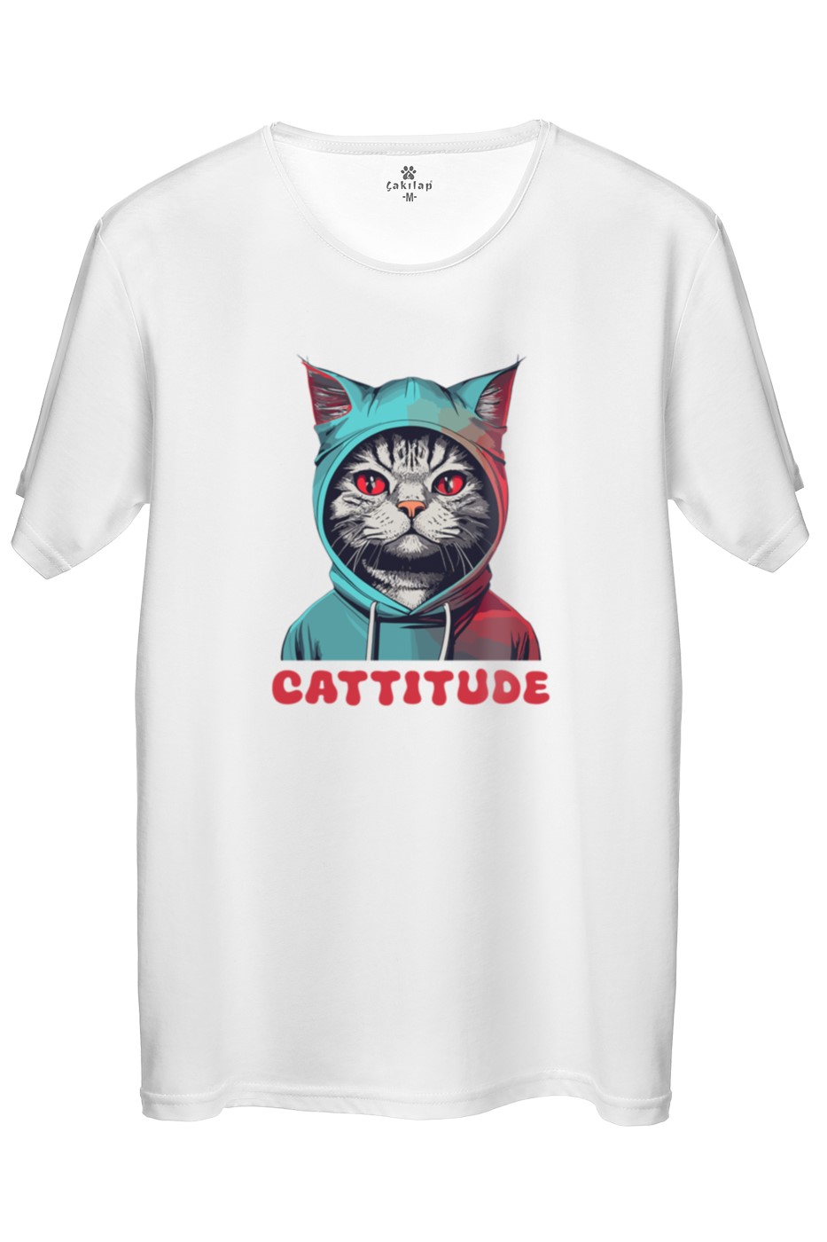 Kedi Baskılı Regular Tişört