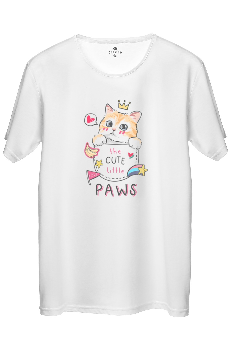 Kedi Baskılı Regular Tişört