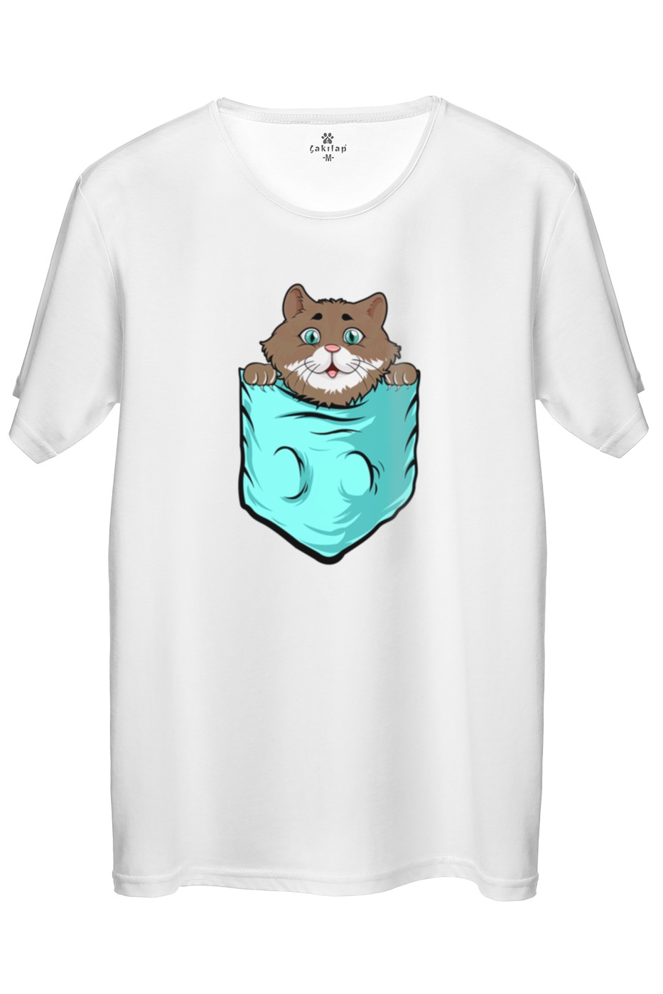 Kedi Baskılı Regular Tişört