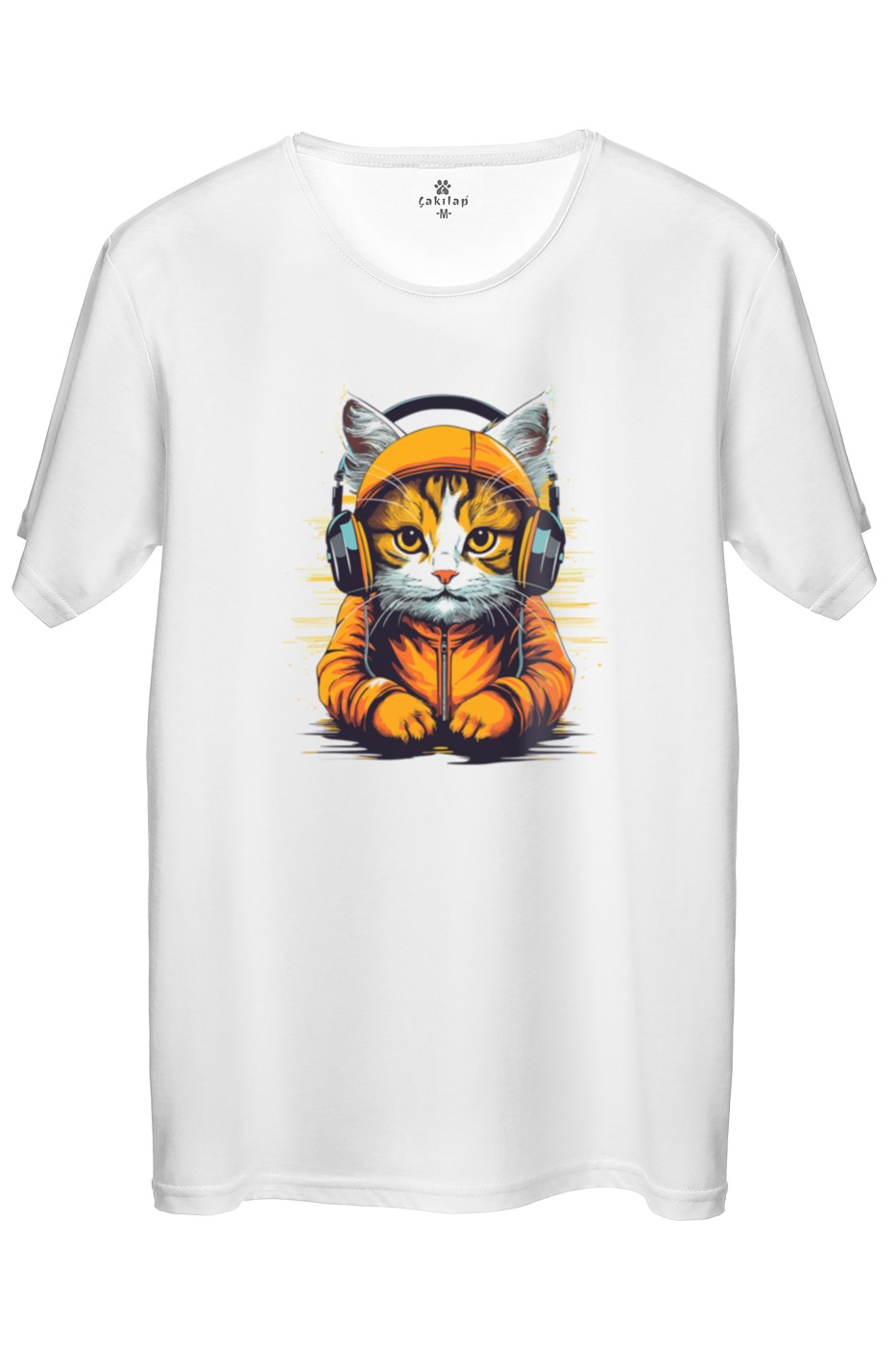 Kedi Baskılı Regular Tişört