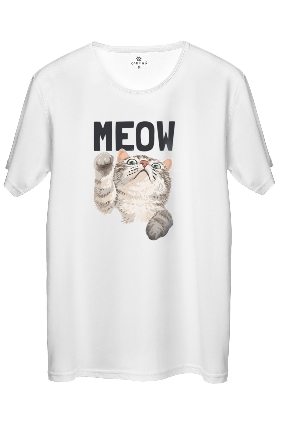 Kedi Baskılı Regular Tişört