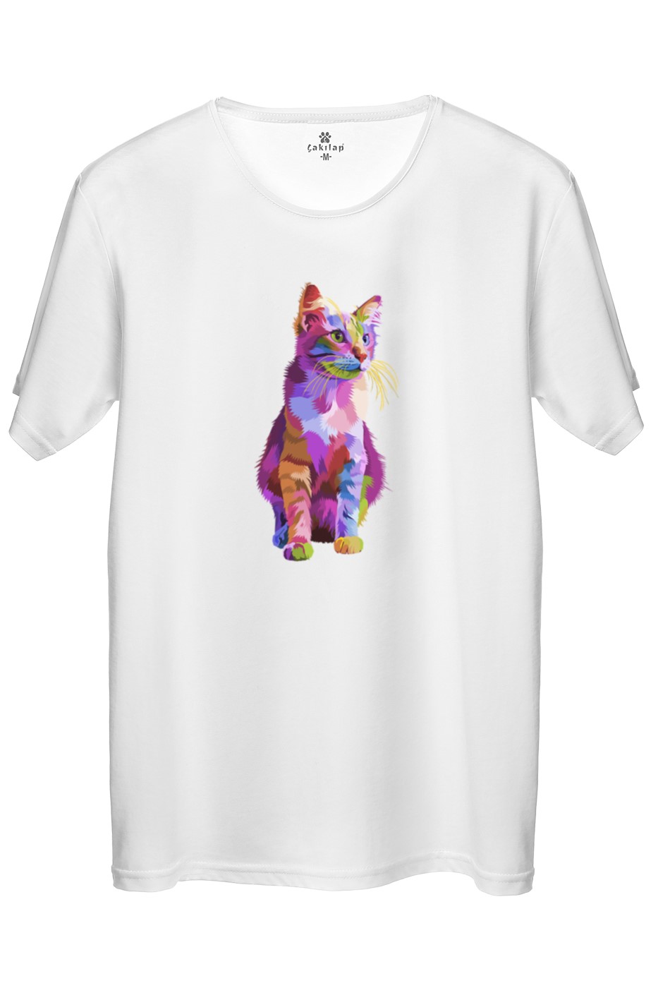 Kedi Baskılı Regular Tişört