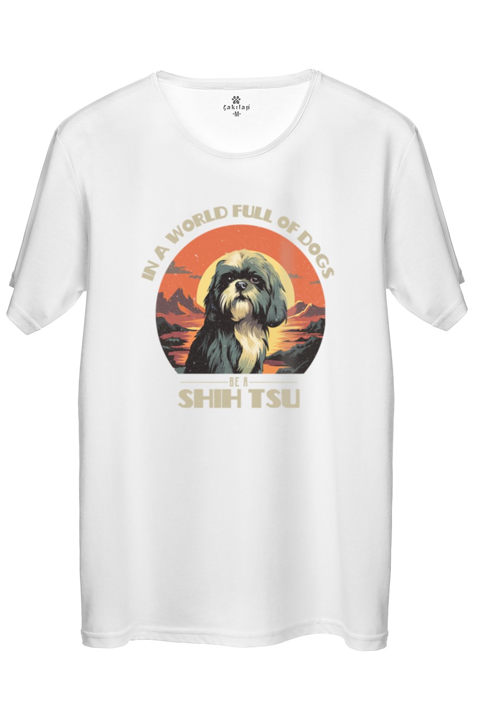 Köpek Baskılı Regular Tişört